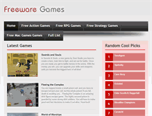 Tablet Screenshot of freewaregames.net